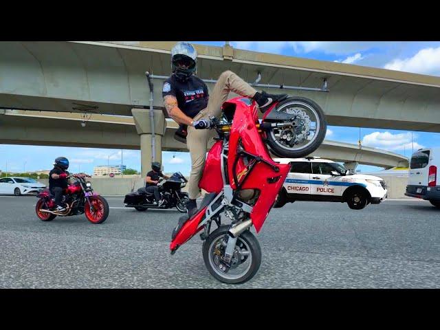 The Police SHUTDOWN Freeway For Stunt Ride!!