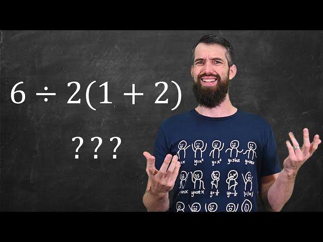 Math Prof answers 6÷2(1+2) = ? once and for all  ***Viral Math Problem***