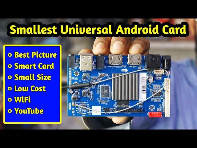 Smallest Universal Smart Android Board for LED TV, Monitor and Laptop Screen HKV352RC A10