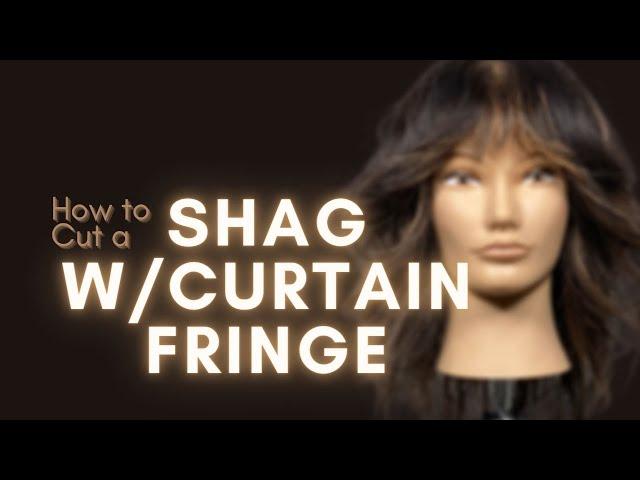 How to Cut and Style a Shag with Curtain Fringe | Easy Tutorial