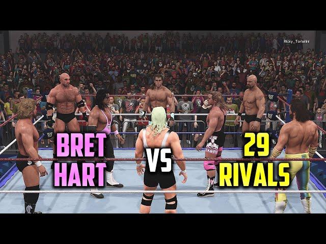 I Tried Going All The Way Using Bret Hart vs 29 Of His Rivals In A Rumble!