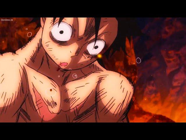 Luffy's belly gets beaten up