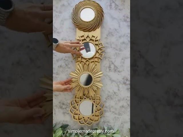 Dollar Tree Mirror DIY, Dollar Tree Wall Decor, #dollartreecommunity #dollartreediy #dollartree
