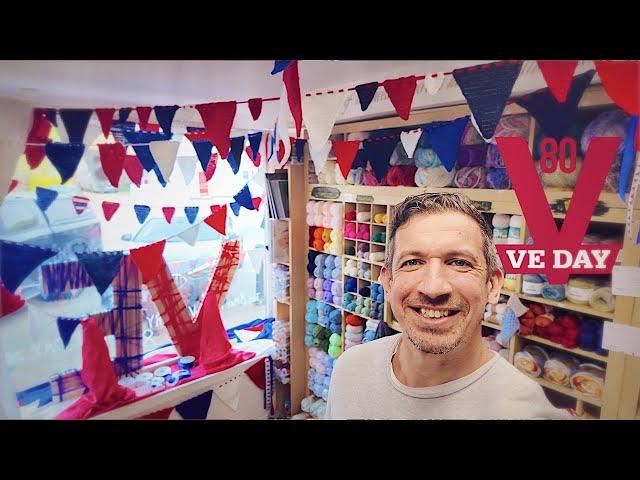 VE DAY 80 | The Window display for The Woolpatch May 2025 that you all helped to make.