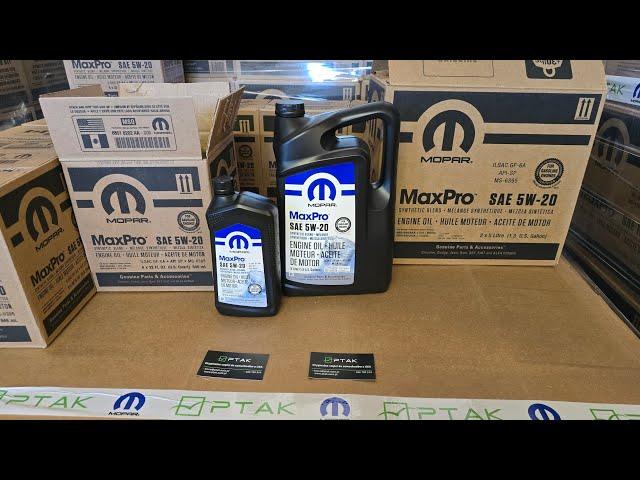 5W20 Mopar MaxPro SAE 5W-20 engine oil MS-6395 68218890AA 68518202AA 68218891AA 68518203AA