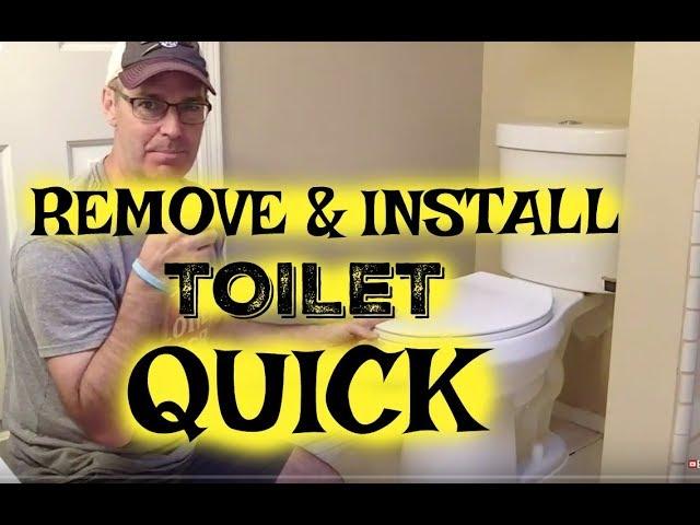 How to quickly remove and install a toilet