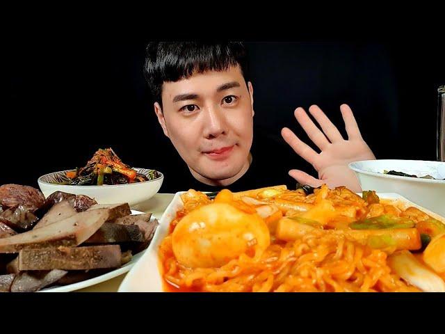 [먹방] 라볶이와 순대 리얼사운드 먹방(Koren mukbang, asmr)