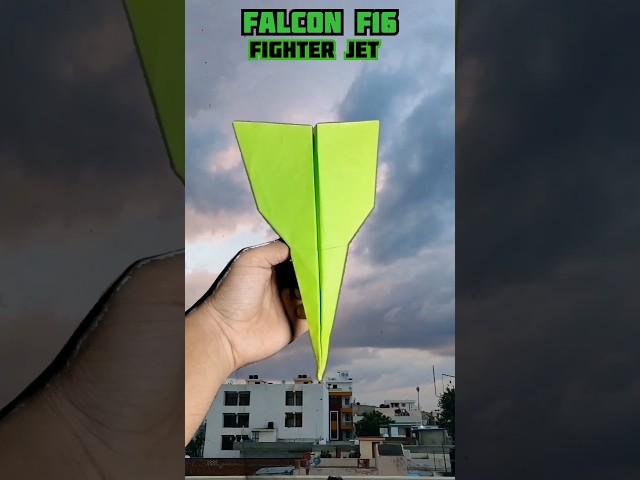 Fighting Flacon F16 Fighter Jet #103 #shorts #paperplane #paperairplane