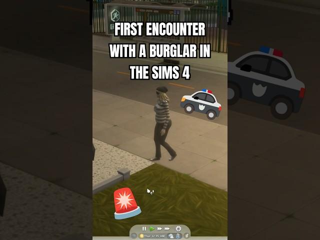 First encounter with burglars in The Sims 4 