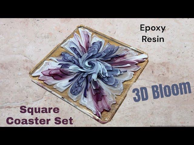 #351 EN: I Cannot Belive I Poured Four 3D Bloom Coasters with this Hor Weather #epoxyresin