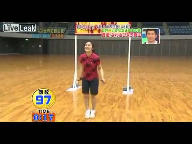 cute girl - guinness world record - fastest jump rope