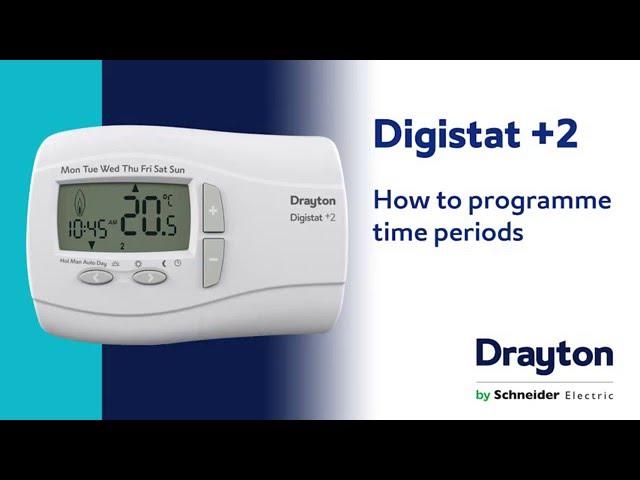 How to programme time periods on a Drayton Digistat +2