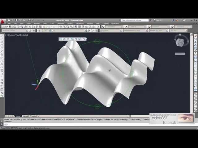 Autocad make 3d surface