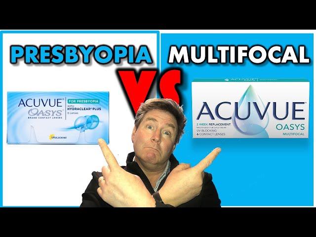 ACUVUE OASYS MULTIFOCAL VS ACUVUE OASYS FOR PRESBYOPIA: youtube eye doctor & optometrist reviews