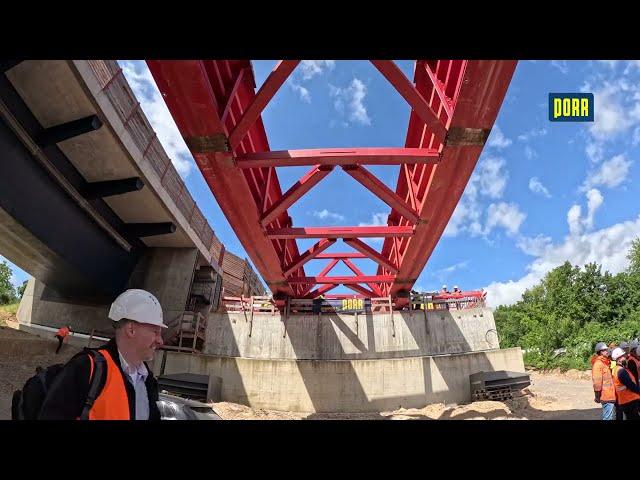 PORR Deutschland: A66 Salzbachtalbrücke - Der Brückenschlag im Bewegtbild