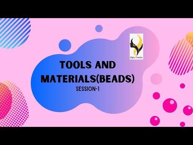 Tools and materials for Jewellery Making(beads)|Basic Tools for Jewelry making for Beginners|