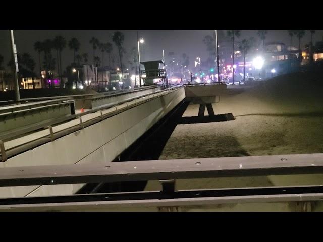 Venice Pier At Night With City Views