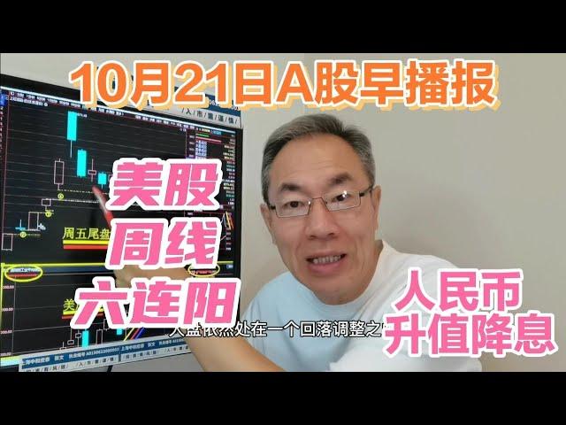 美股周线六连阳！人民币升值中概股涨超3%！A股冲高回落一日游吗