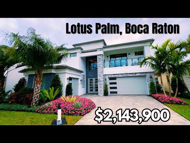 NEW HOME TOUR IN LOTUS PALM BOCA RATON FLORIDA | SUMATRA GRAND FOR $2M+ | BOCA RATON REALTOR