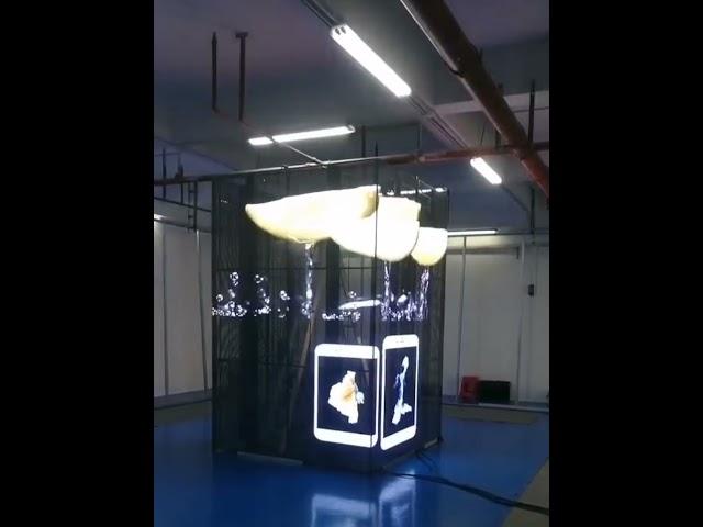 Customized Square Pillar Transparent LED Screen-LED Display Manufacturer #leddisplaymanufacturer