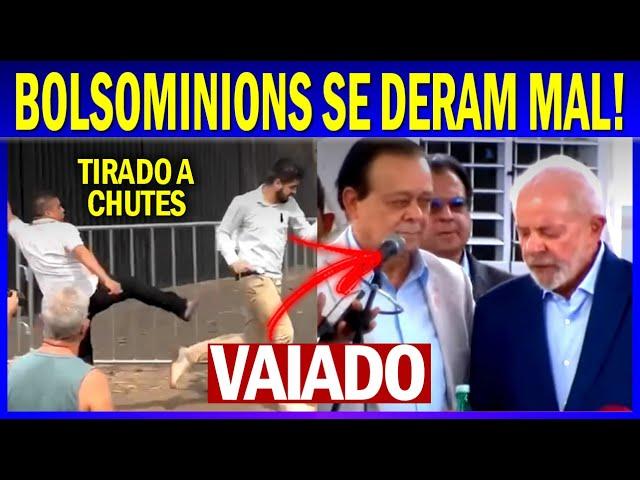 Bolsominions TUMULTUAM em evento de Lula e são RETIRADOS com CHUTES!!