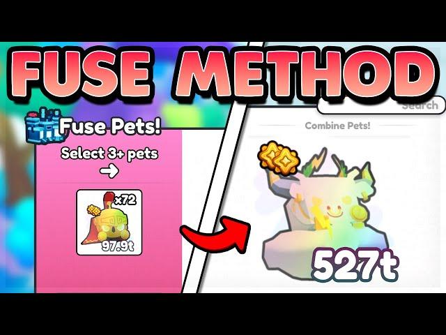 The BEST OLYMPUS FUSE METHOD Is OVERPOWERED In PET SIMULATOR 99!