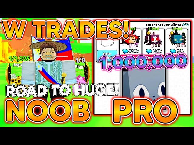 PETS GO! W TRADES! NOOB TO PRO Road To Huge Pets! Trading In Pets Go ROBLOX