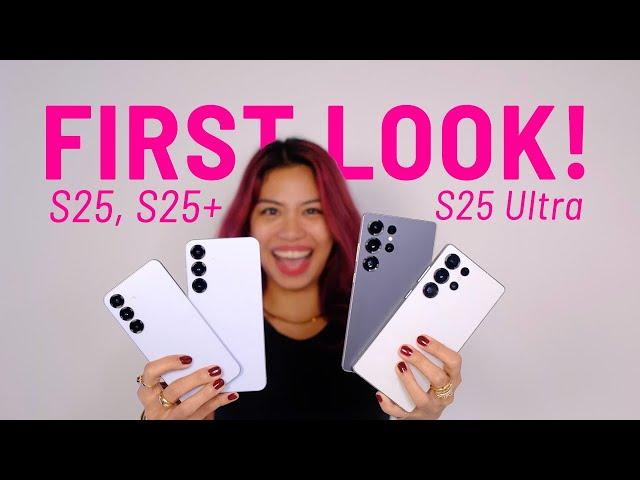 Samsung S25 Ultra, S25: First look, hands on & AI demo!