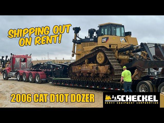 CAT D10T shipping to Wisconsin on rent. #constructionequipment #heavyequipment #heavyhaul #trucking