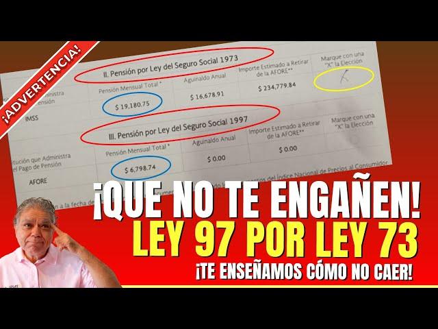 Firmar Ley 97 por Ley 73 ¡Que no te engañen! Te enseñamos como NO caer