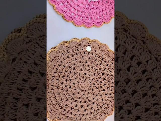 Sousplat queridinho fácil e econômico #crochet #crochetclothes #shorts #short