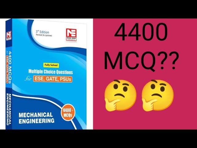 Made easy book of multiple choice questions for ESE,GATE,PSU ..4400MCQ mechanical engineering /