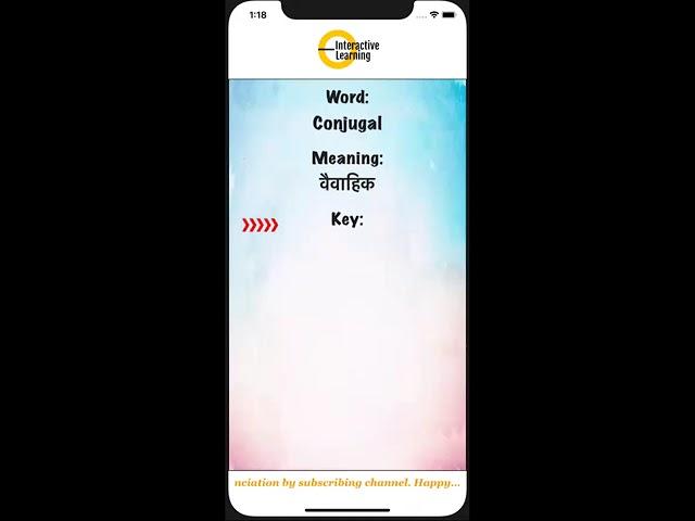 Conjugal Learn Hindi Meaning Pronunciation Synonyms, हिंदी में मीनिंग मतलब English Vocabulary Fun