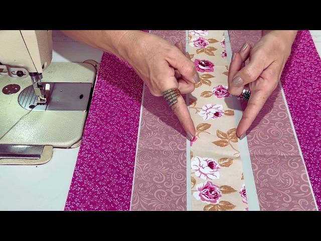 Just Fabric Strips  Quick and EASY PATCHWORK to Sew