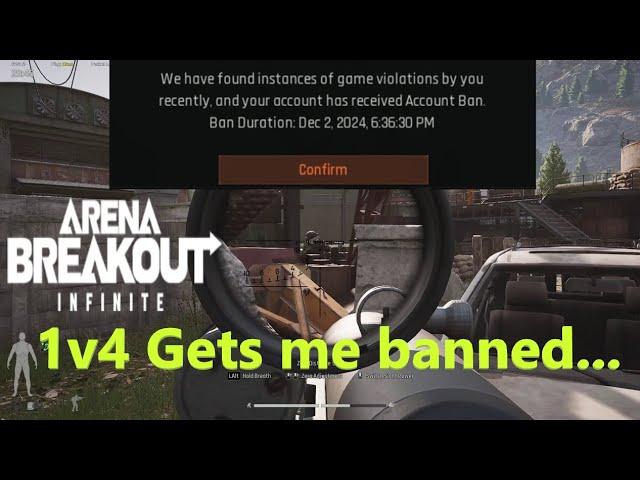 I get BANNED for this 1v4 - Arena Breakout Infinite Gameplay