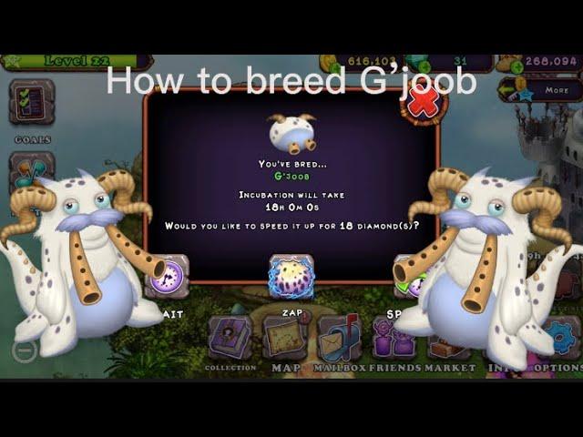 How to breed G’joob in My Singing Monsters not 100%