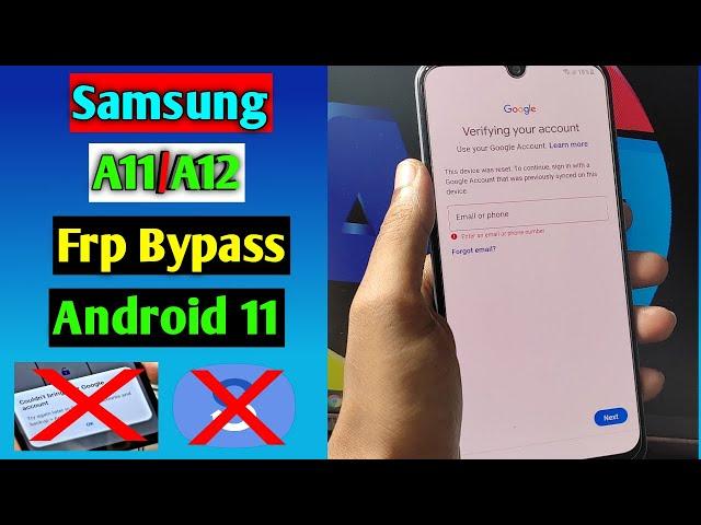 Samsung A11/A12 Frp Bypass/Google Account Unlock Android 11 | Samsung A12/A11 Frp Unlock August 2021