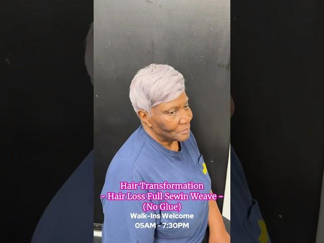 How To Do Hair Transformation Hair Loss Full Sewin Weave (No Glue)