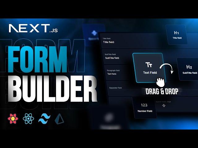 NextJs course: Full stack Form builder, React, Typescript , Dnd-Kit, PostgreSQL, Prisma, Tailwind