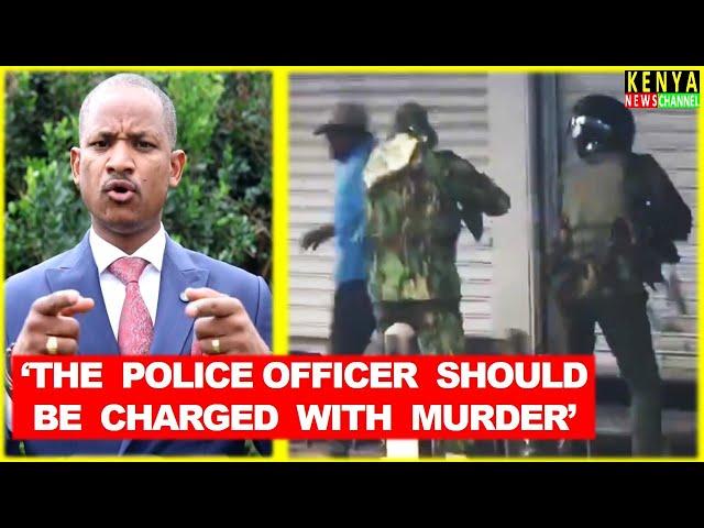 SAD Babu Owino reacts after Mask Seller was Shot Dead by Police in Nairobi Maandamano Eli Joshua