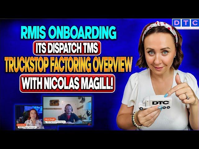 RMIS onboarding, Its Dispatch TMS, Truckstop factoring. #dispatcher #truckstop #dispatchtrucks #cdl