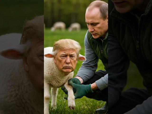 Donald Trump Lamb Injured?! Vladimir Putin Tries to Help – Hilarious AI Short!  #usa #russia