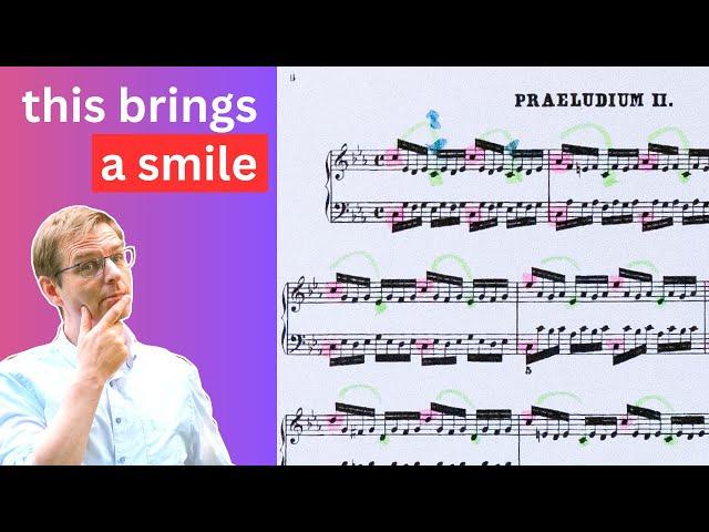 Beyond the Notes: Bach's Prelude in C Minor will make you smile.