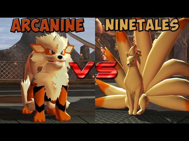 Pokemon battle revolution - Arcanine vs Ninetales