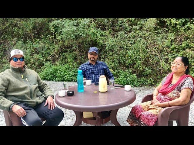 My 1st Podcast with @VivekAwasthiVlogs and his mother at Junglee Resort, Rajaji National Park.