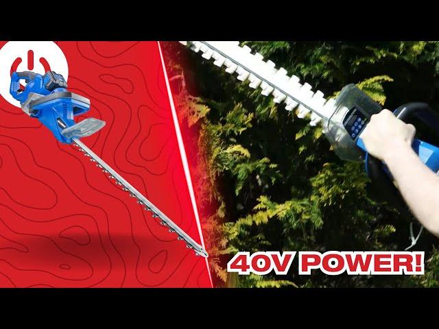 Attack Your Hedges! With the reliable Hyundai 40V Hedge Trimmer | 40V Cordless Hedge Trimmer