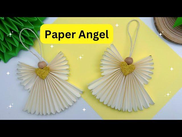 DIY Paper Angel/ How To Make Paper Angel Ornaments For Christmas Decoration / Christmas Craft Ideas