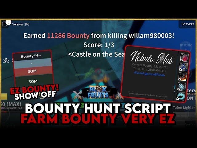 Blox Fruits Auto Bounty Hunt Farm Script | Get 30M Bounty Before The New Update!