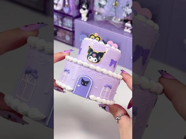 kuromi cake  #kuromi #sanrio #cute #unboxing #cake