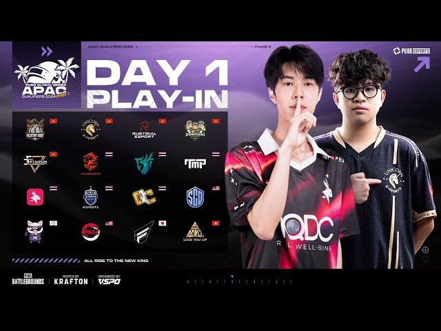 𝐏𝐆𝐒 𝐀𝐏𝐀𝐂 𝐐𝐔𝐀𝐋𝐈𝐅𝐈𝐄𝐑𝐒 𝟐𝟎𝟐𝟒 𝐏𝐇𝐀𝐒𝐄 𝟐 | PLAY-IN Day 1